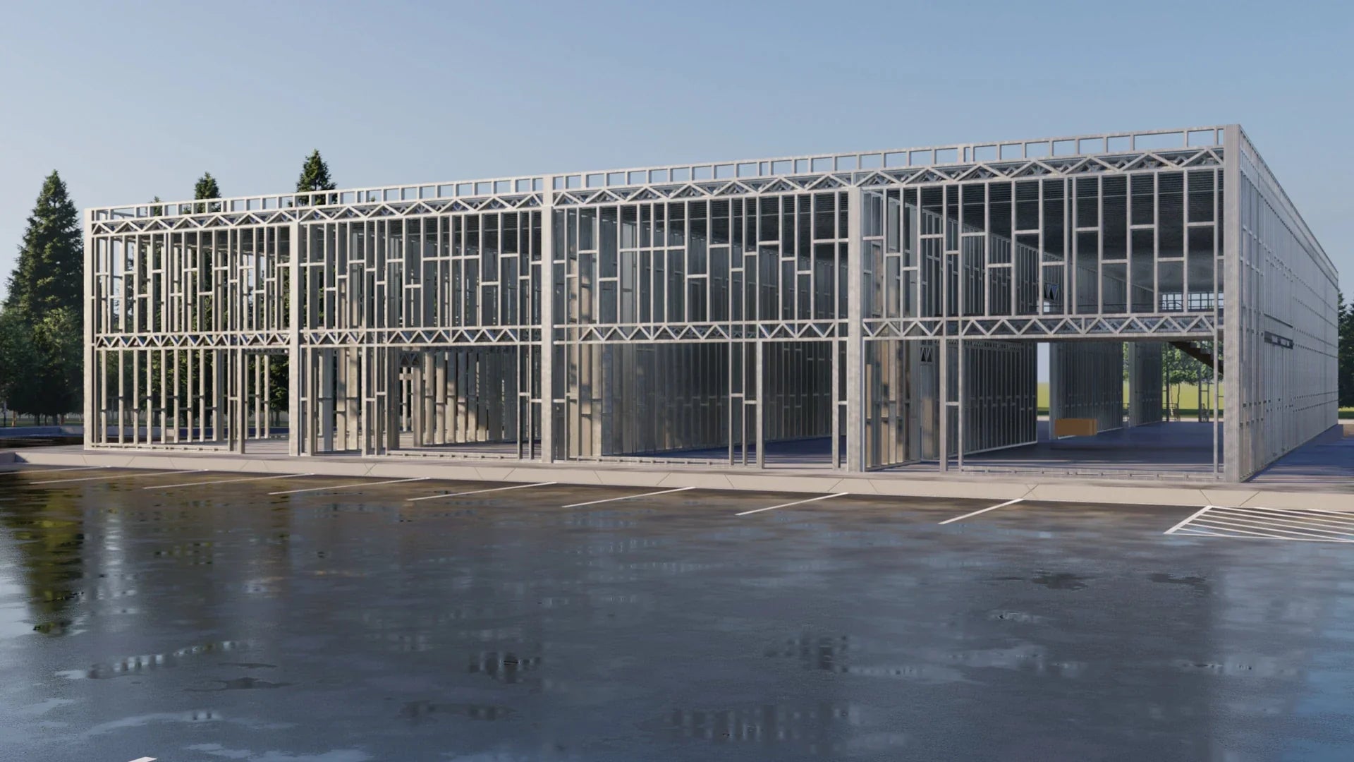 LIGHT STEEL FRAME COMMERCIAL / INDUSTRIAL BUILDING MODEL-W1