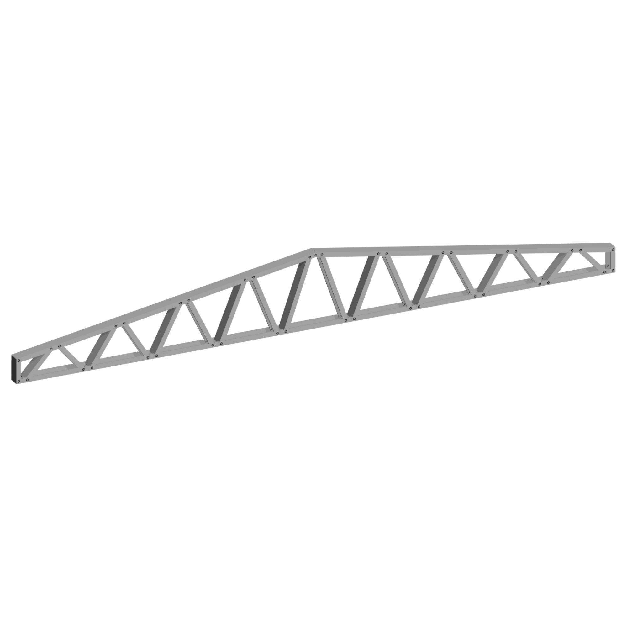 Innovative Living Design 3.5 inch Roof Truss - 16ft Long -2/12 Pitch  - Ga. 20, Grade 50 Galvanized Steel