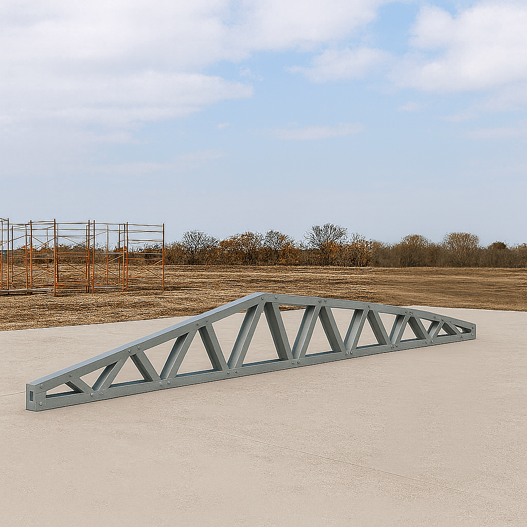 Innovative Living Design 3.5 inch Roof Truss - 16ft Long - 2/12 Pitch - Ga. 20, Grade 50 Galvanized Steel