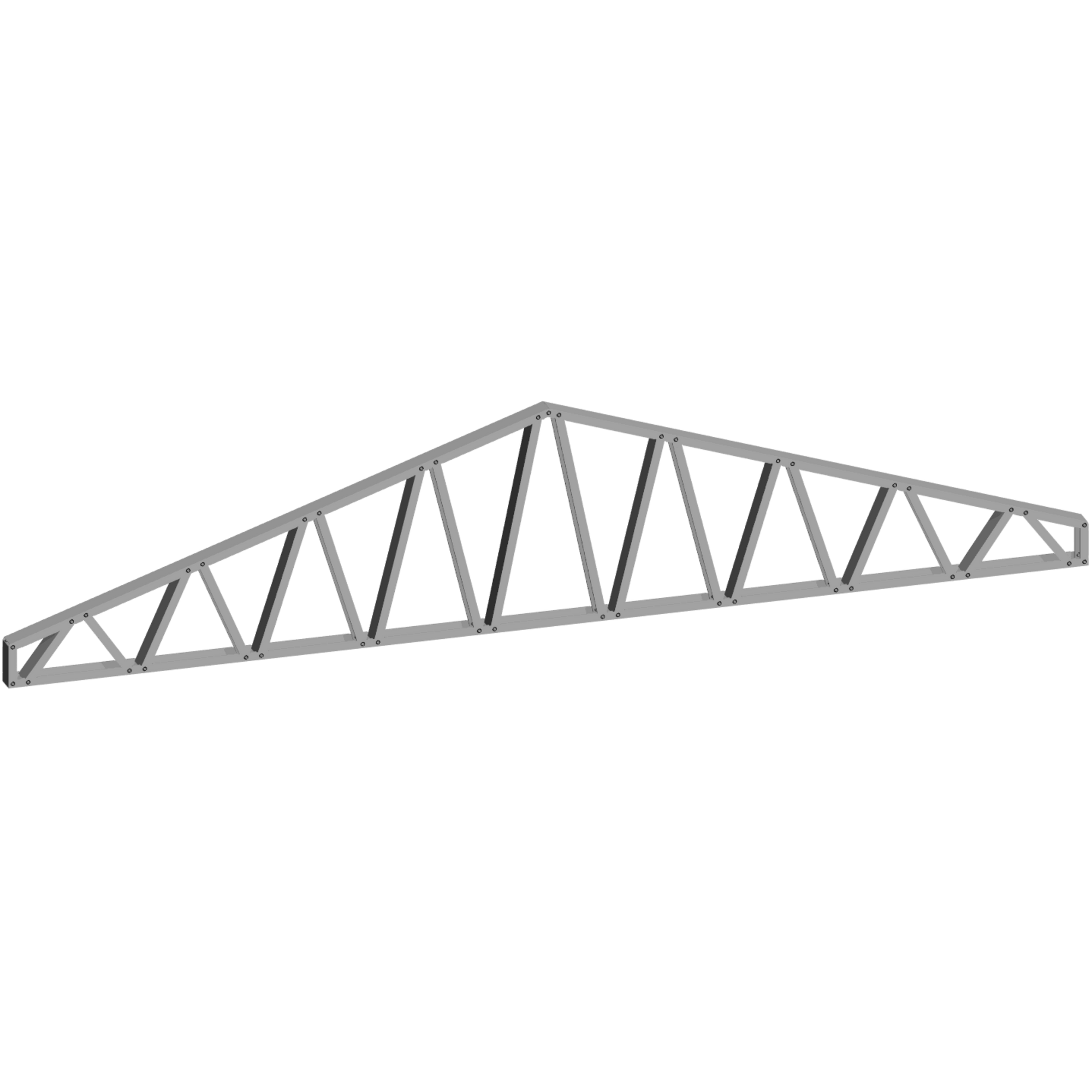 Innovative Living Design 3.5 inch Roof Truss - 16ft Long - 4/12 Pitch - Ga. 20, Grade 50 Galvanized Steel
