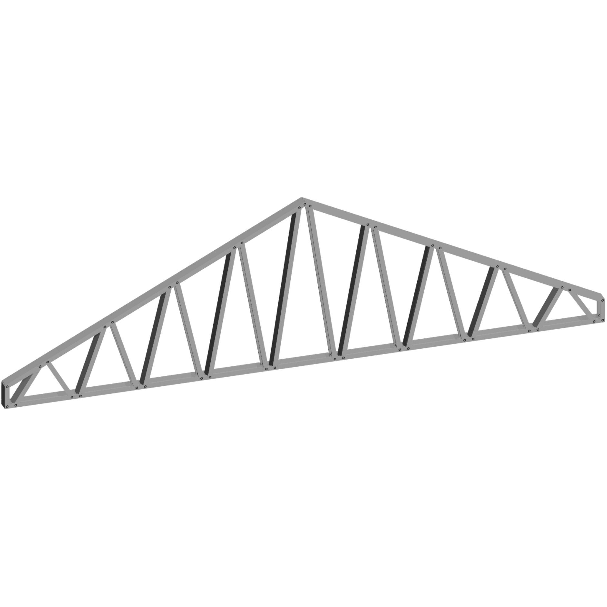 Innovative Living Design 3.5 inch Roof Truss - 16ft Long - 6/12 Pitch - Ga. 20, Grade 50 Galvanized Steel