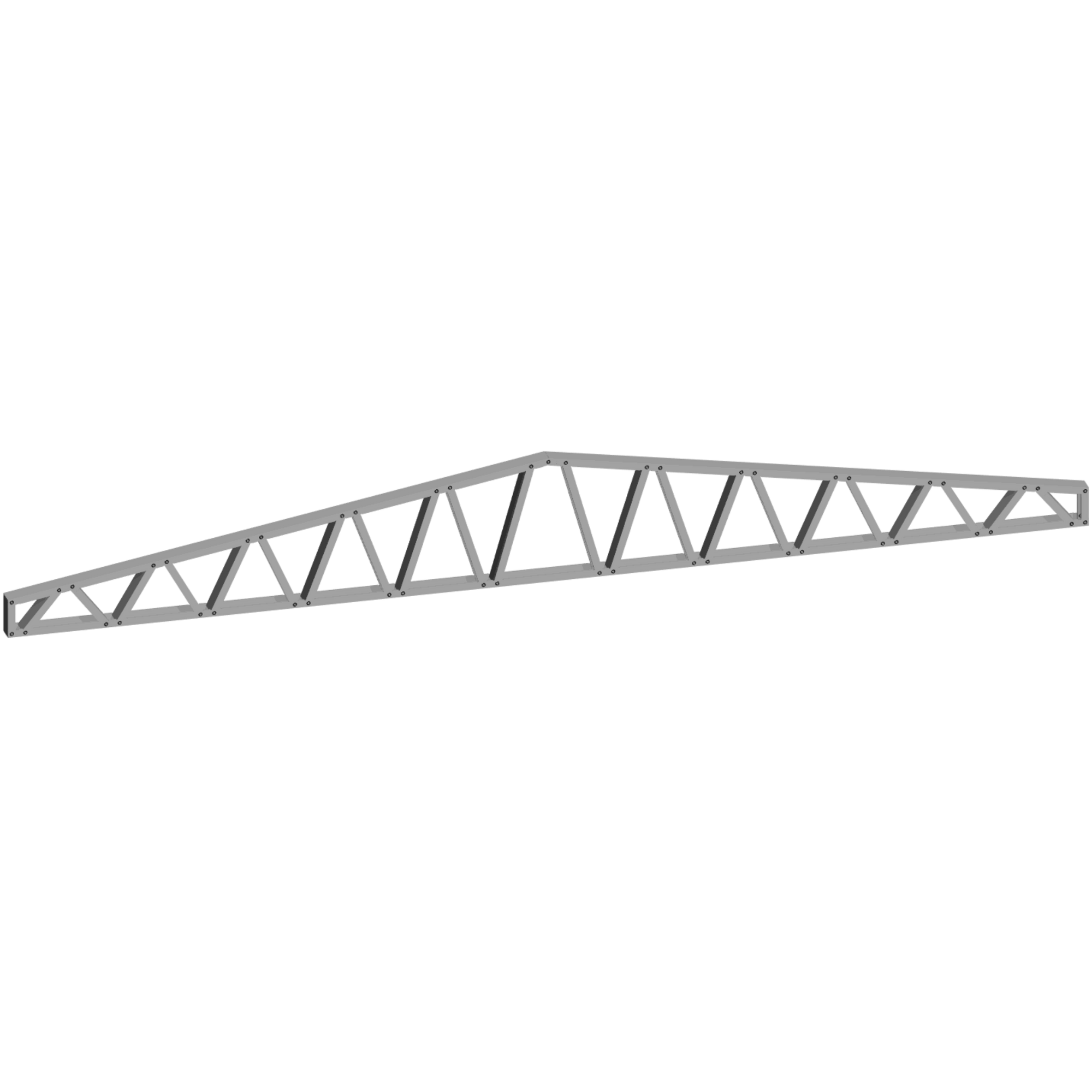 Innovative Living Design 3.5 inch Roof Truss - 18ft Long - 2/12 Pitch - Ga. 20, Grade 50 Galvanized Steel