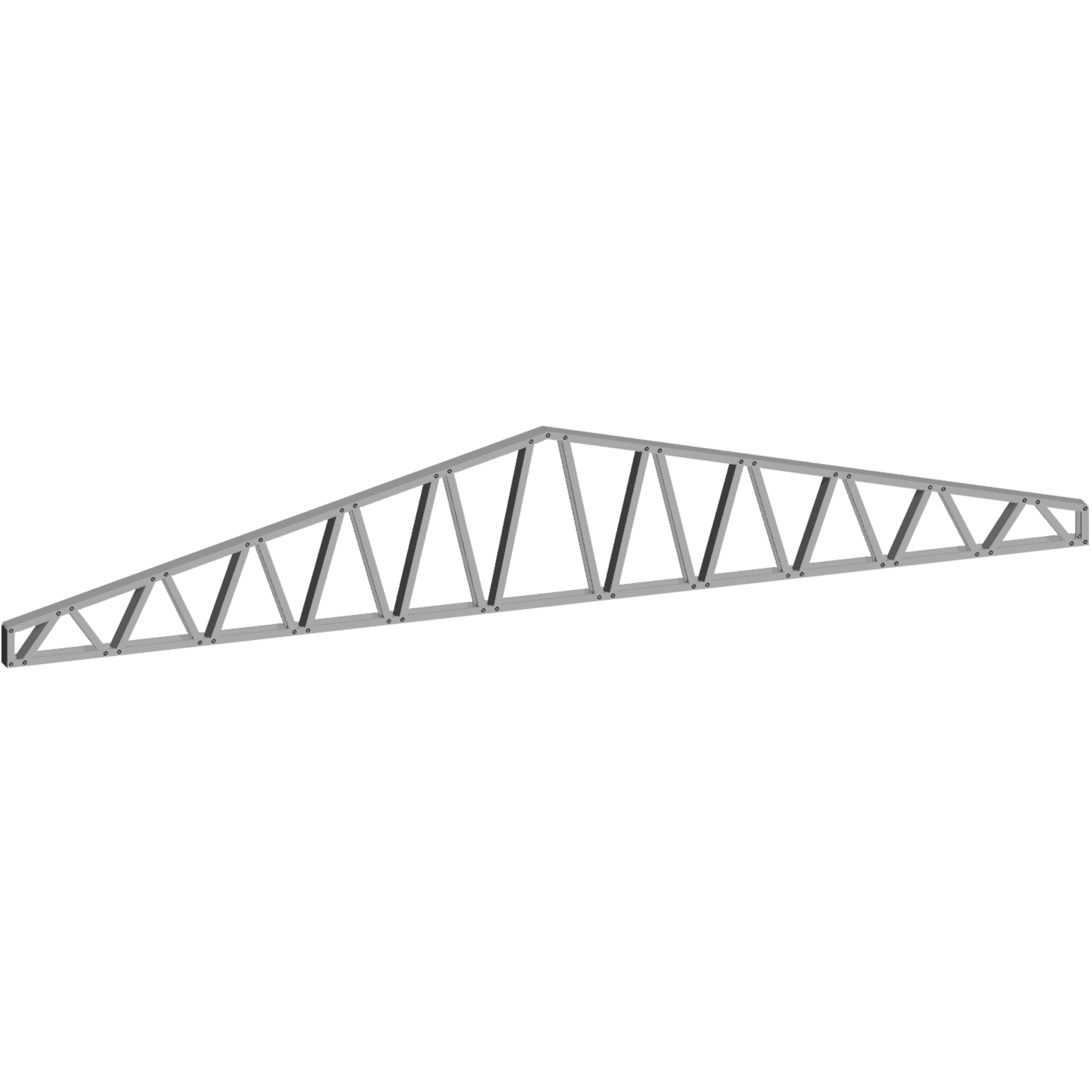 Innovative Living Design 3.5 inch Roof Truss - 18ft Long - 3/12 Pitch - Ga. 20, Grade 50 Galvanized Steel