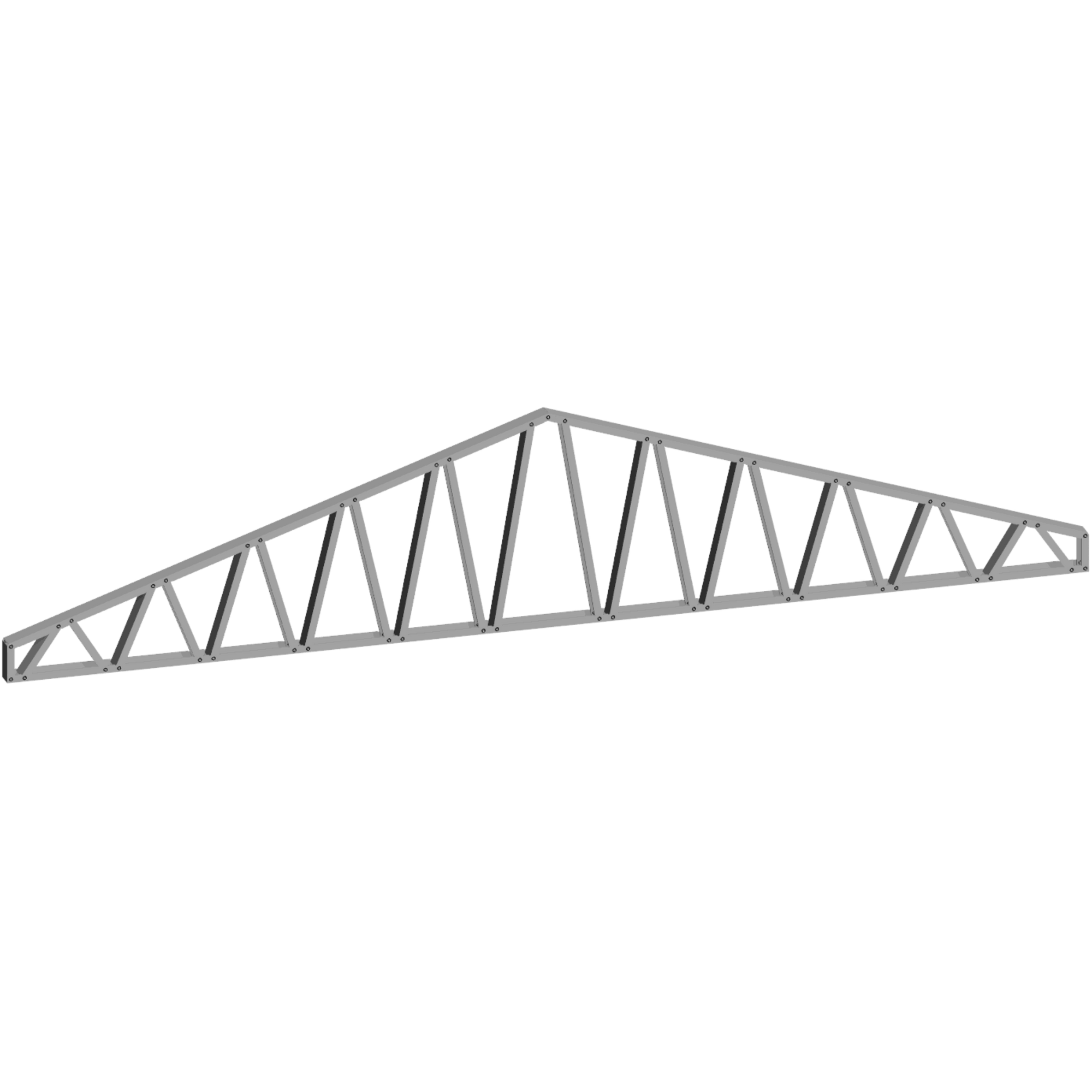 Innovative Living Design 3.5 inch Roof Truss - 18ft Long - 4/12 Pitch - Ga. 20, Grade 50 Galvanized Steel