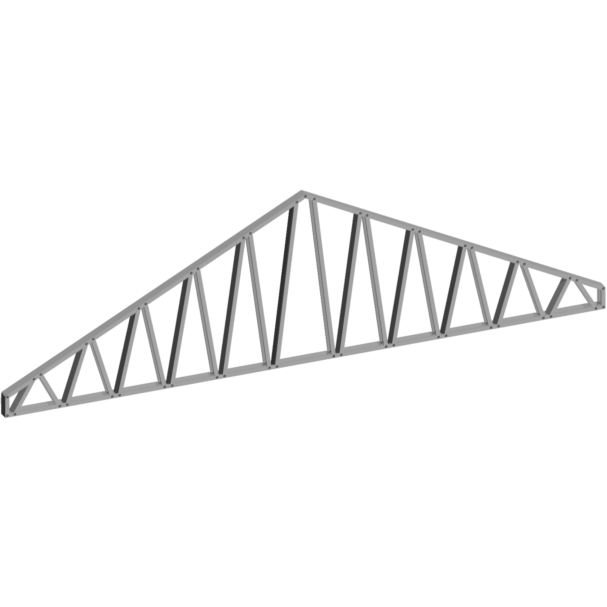 Innovative Living Design 3.5 inch Roof Truss - 18ft Long - 6/12 Pitch - Ga. 20, Grade 50 Galvanized Steel