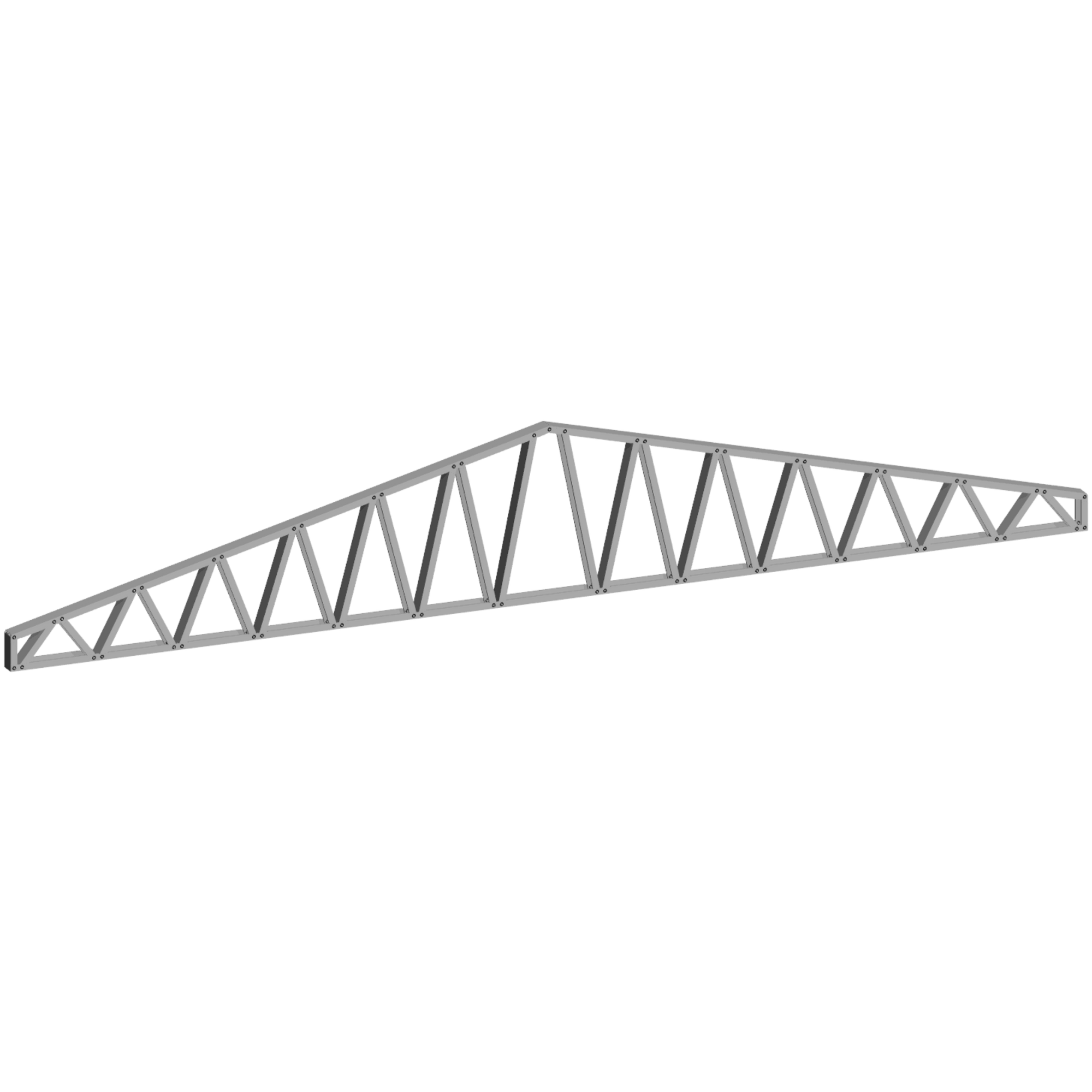 Innovative Living Design 3.5 inch Roof Truss - 20ft Long - 3/12 Pitch - Ga. 20, Grade 50 Galvanized Steel