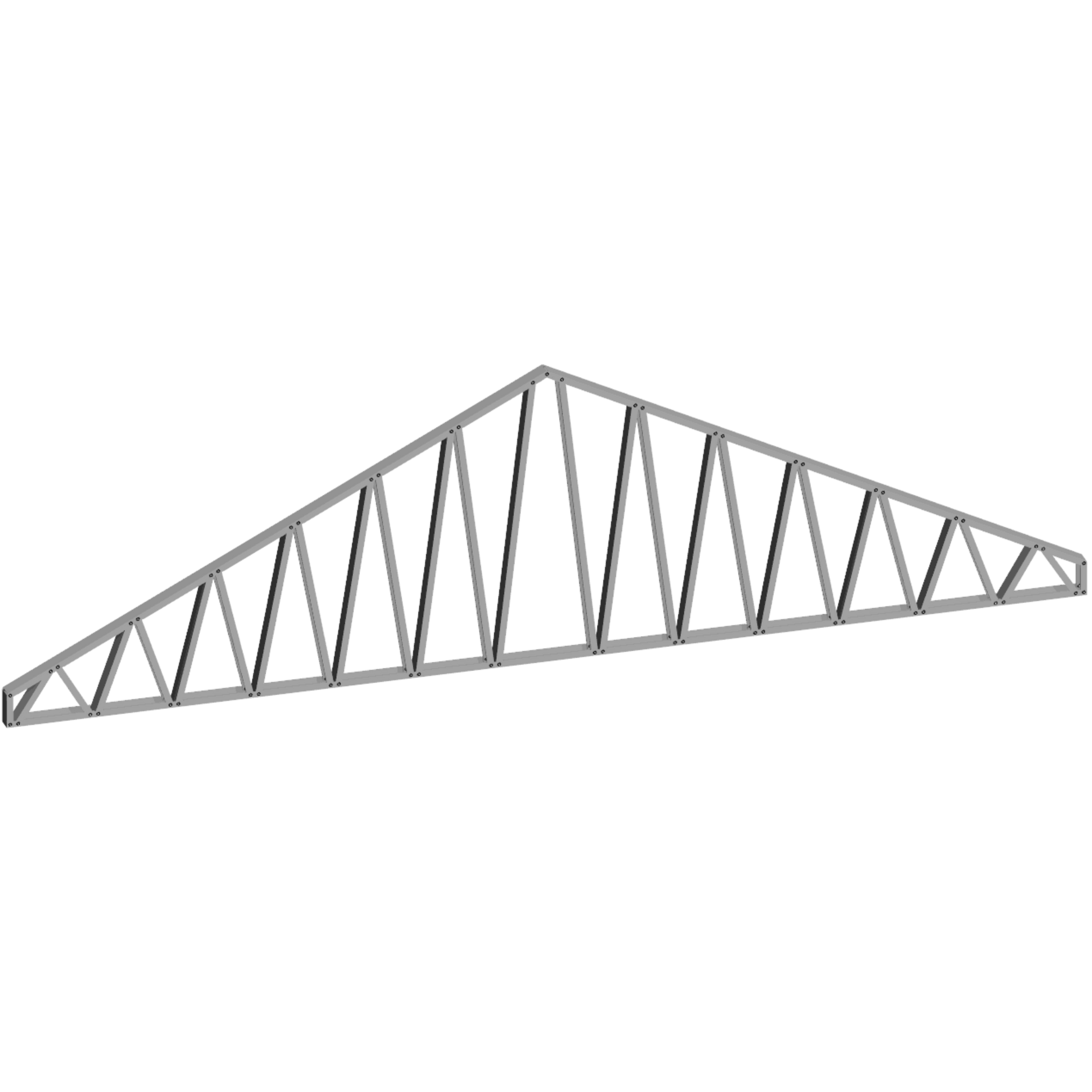 Innovative Living Design 3.5 inch Roof Truss - 20ft Long - 6/12 Pitch - Ga. 20, Grade 50 Galvanized Steel