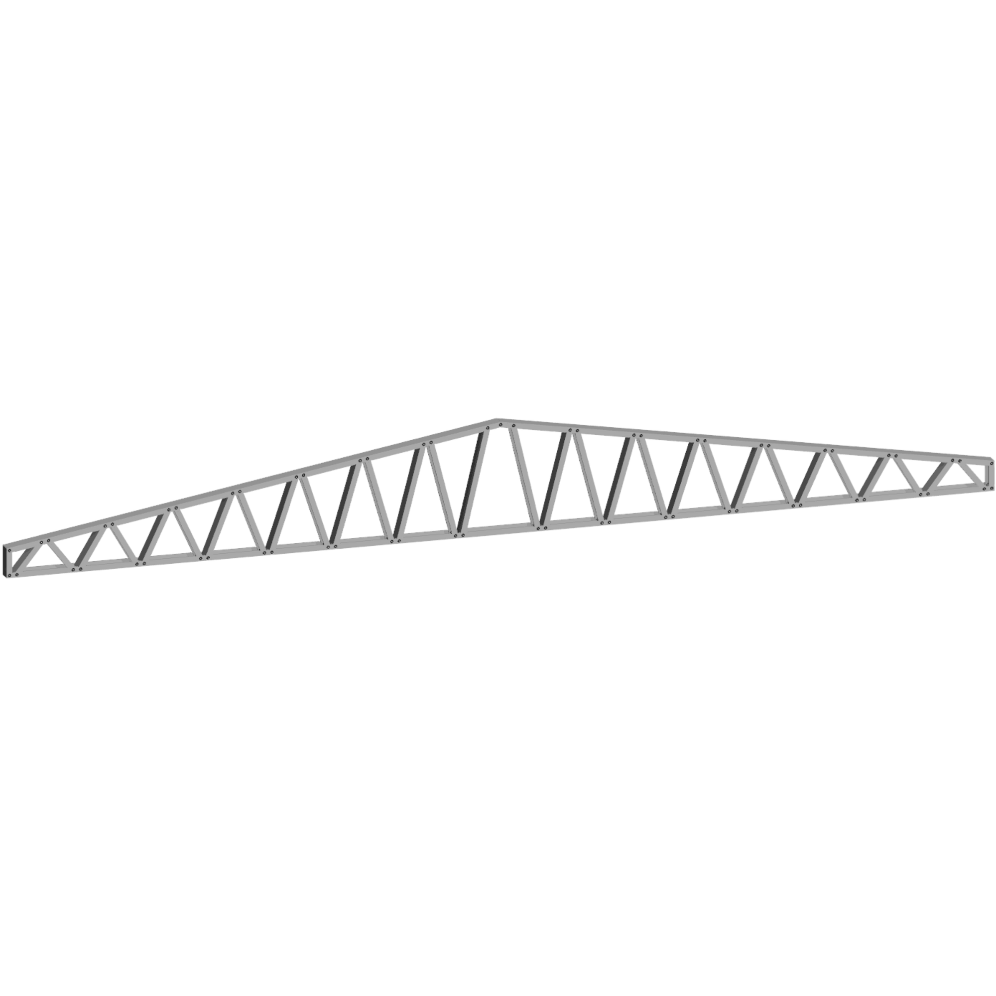 Innovative Living Design 3.5 inch Roof Truss - 22ft Long - 2/12 Pitch - Ga. 20, Grade 50 Galvanized Steel