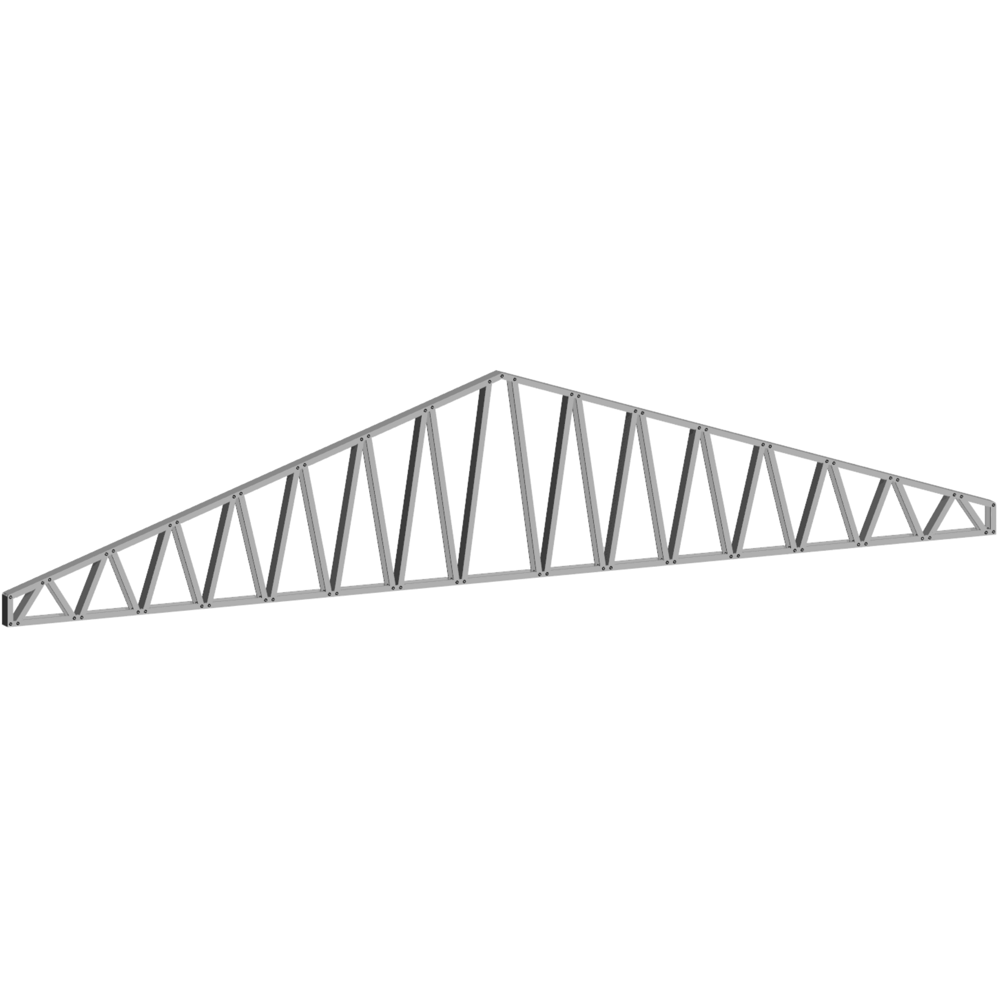 Innovative Living Design 3.5 inch Roof Truss - 22ft Long - 4/12 Pitch - Ga. 20, Grade 50 Galvanized Steel
