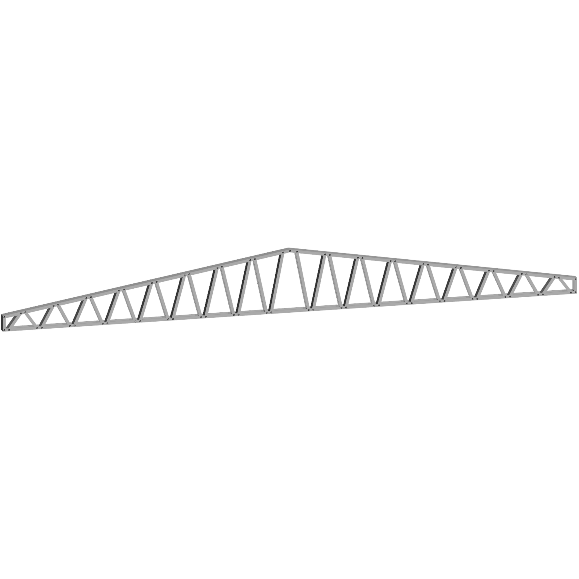 Innovative Living Design 3.5 inch Roof Truss - 24ft Long - 2/12 Pitch - Ga. 20, Grade 50 Galvanized Steel
