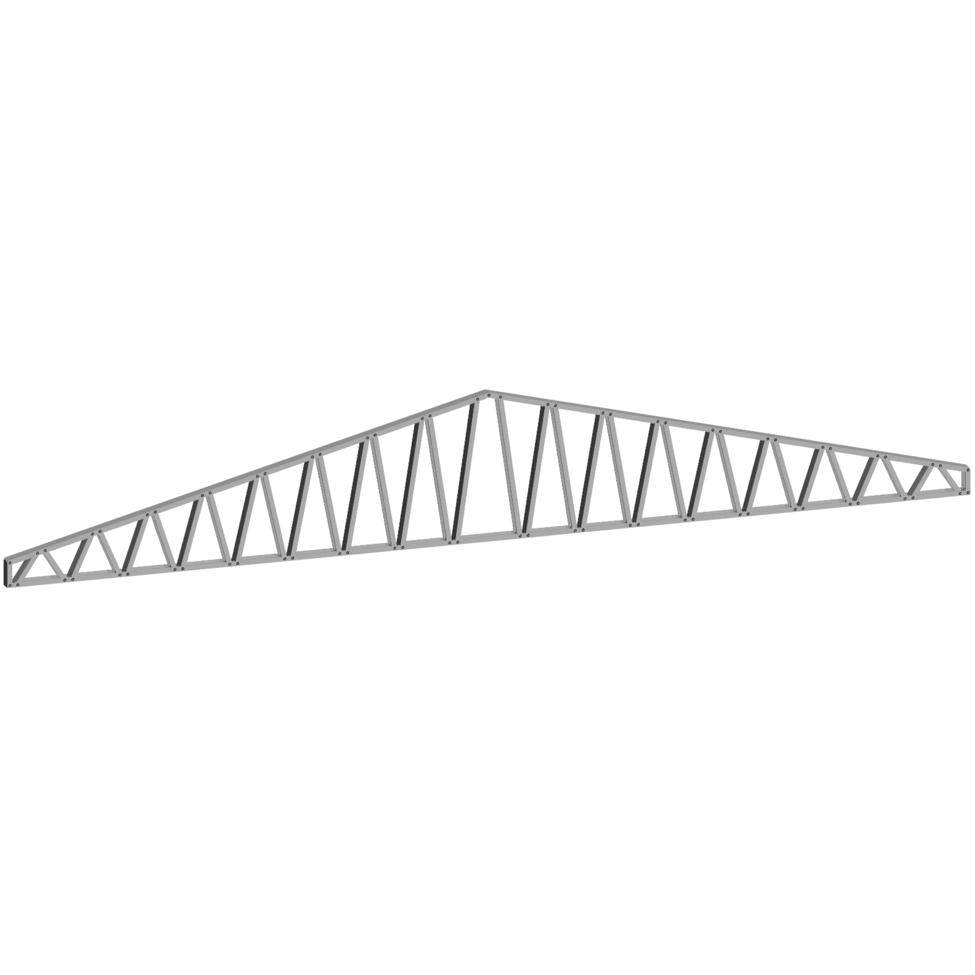 Innovative Living Design 3.5 inch Roof Truss - 24ft Long - 3/12 Pitch - Ga. 20, Grade 50 Galvanized Steel