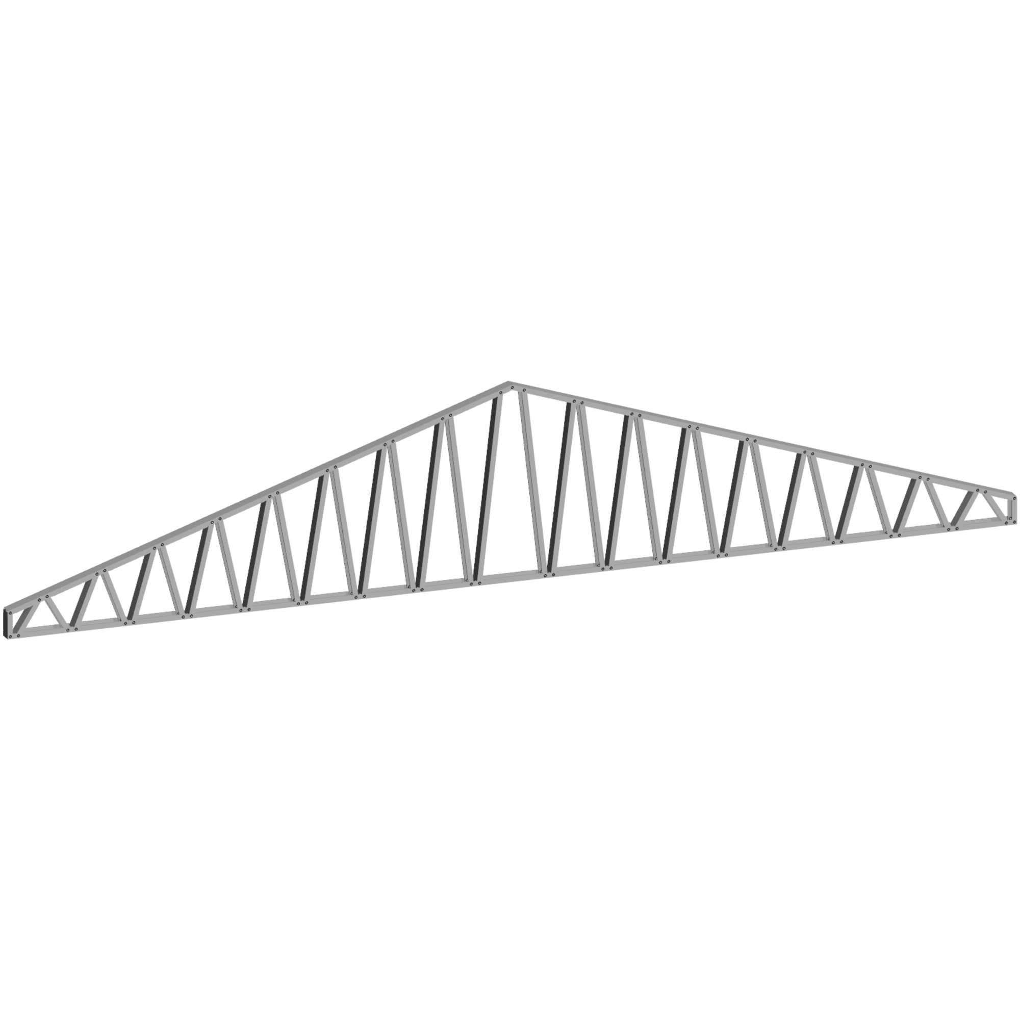 Innovative Living Design 3.5 inch Roof Truss - 24ft Long - 4/12 Pitch - Ga. 20, Grade 50 Galvanized Steel