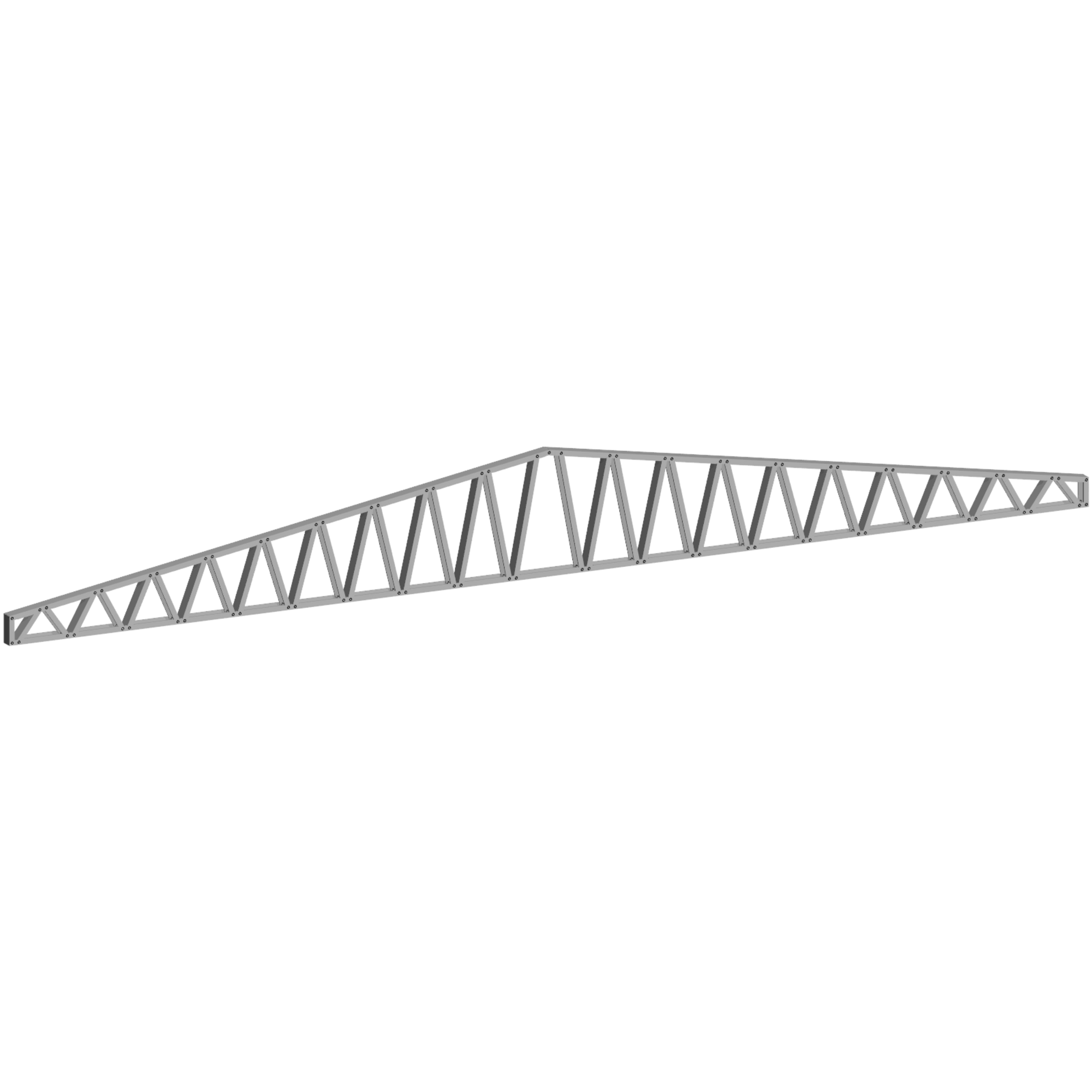Innovative Living Design 3.5 inch Roof Truss - 26ft Long - 2/12 Pitch - Ga. 20, Grade 50 Galvanized Steel