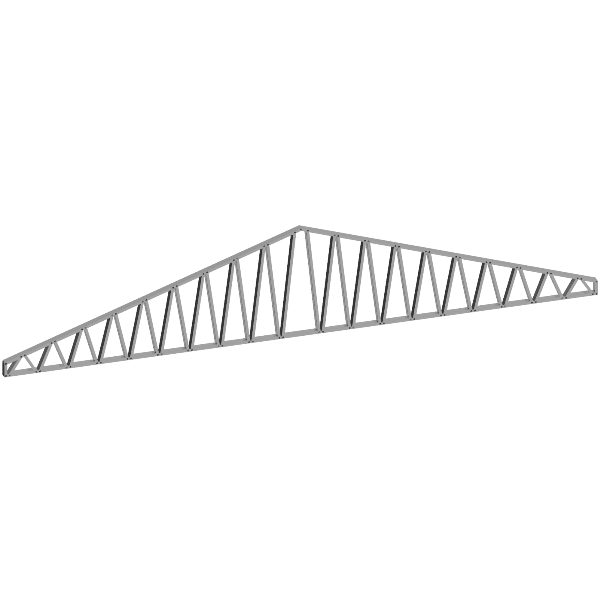 Innovative Living Design 3.5 inch Roof Truss - 26ft Long - 4/12 Pitch - Ga. 20, Grade 50 Galvanized Steel
