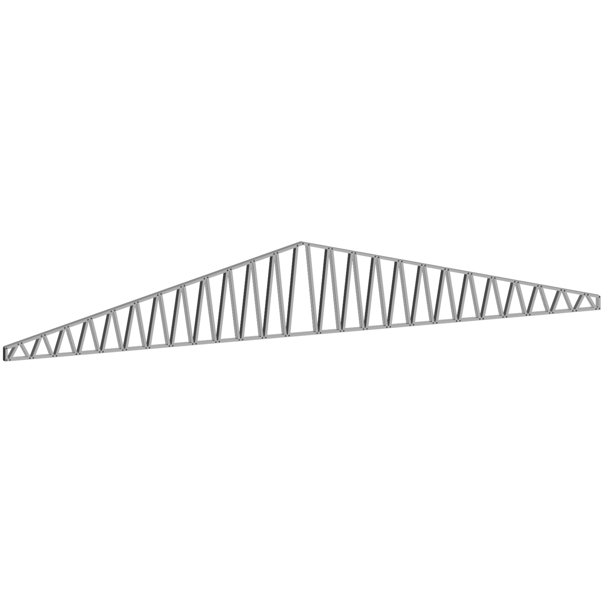 Innovative Living Design 3.5 inch Roof Truss - 30ft Long - 3/12 Pitch - Ga. 20, Grade 50 Galvanized Steel