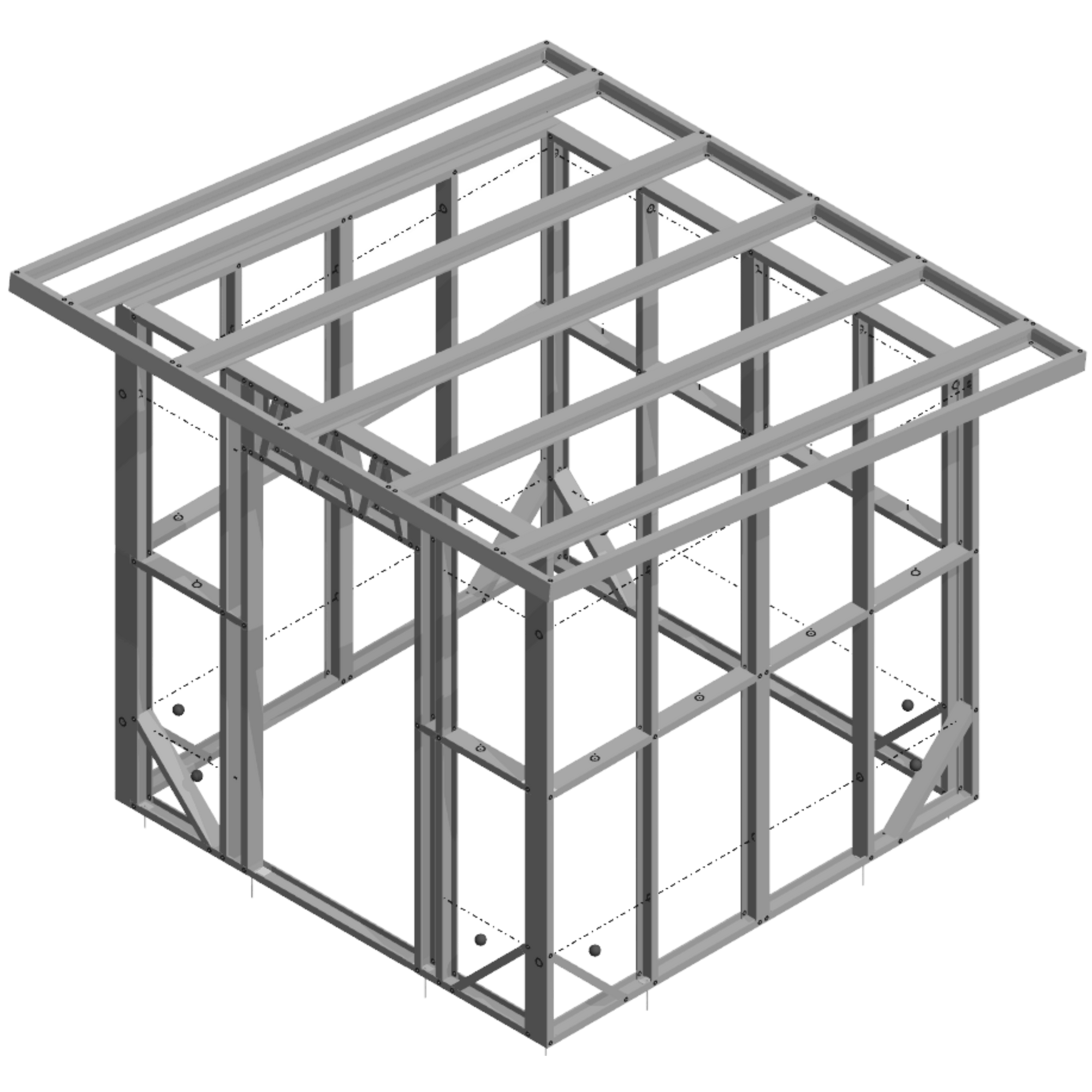 Innovative Living Design 8x8' DIY Steel Shed Kit (8’ Walls) — Panelized or Full Assembly Kit