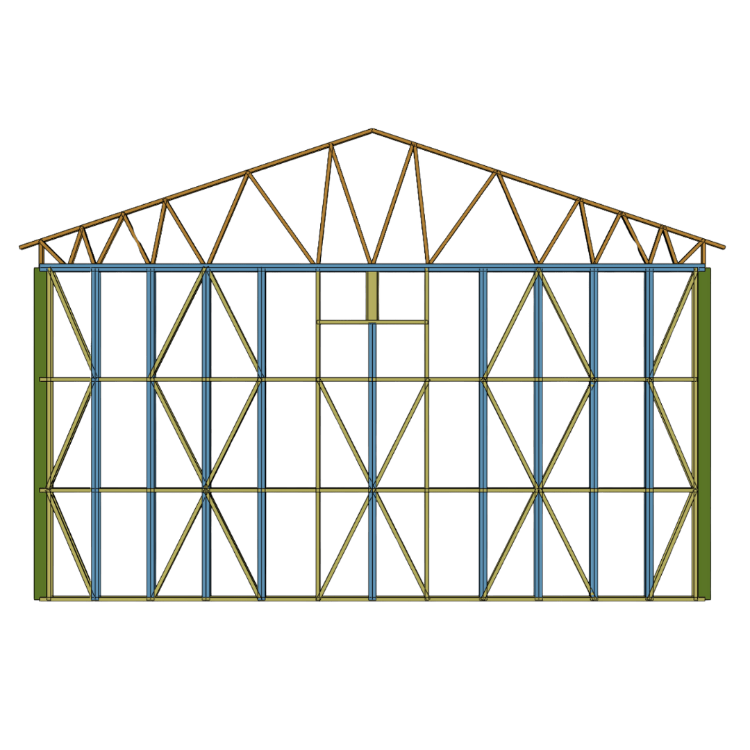 Innovative Living Design DIY Prefab Double Car Garage - 24x24x12 ft, (x2) Door 9x7ft