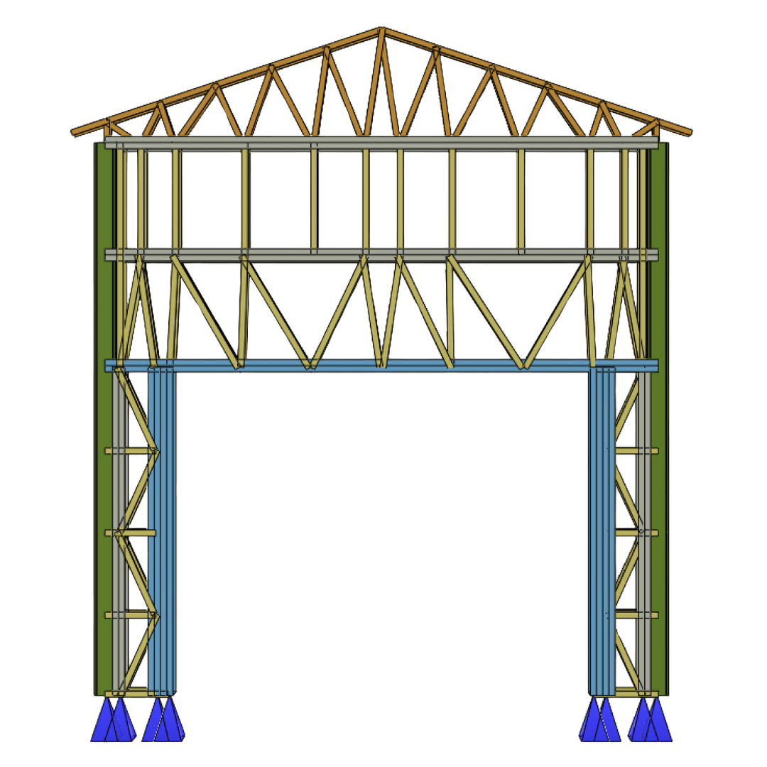 Innovative Living Design DIY Prefab Single Car Garage - 12x24x12 ft, (x1) Door 9x7ft and (x2) Windows 4x4ft each