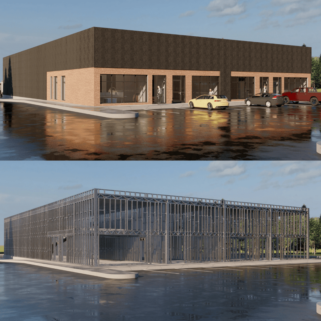 Industrial Building - 14,287 ft² - 20 ft Ceiling Height – Eco Structure