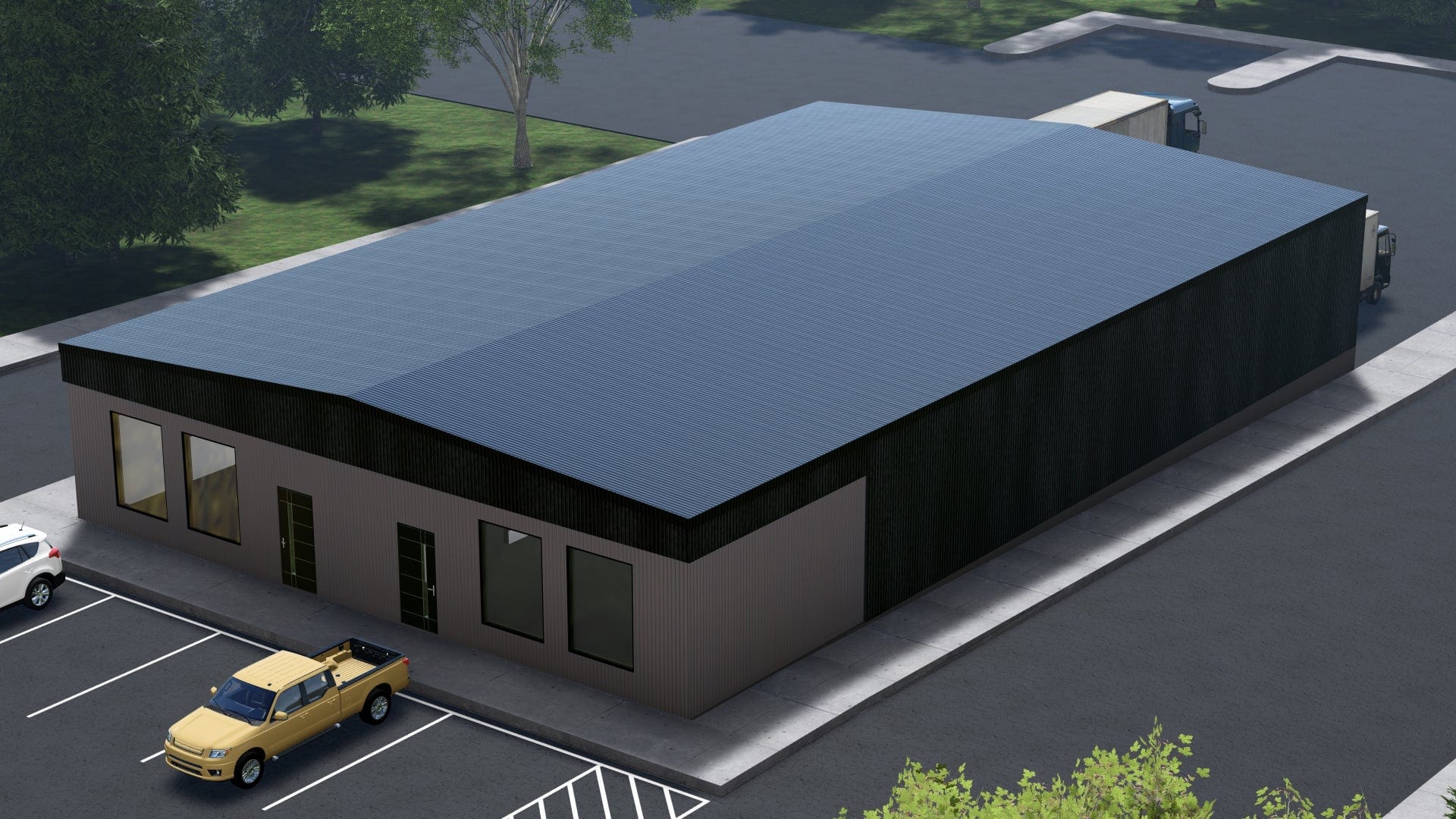 Innovative Living Design Industrial Building - 6,000 ft² - 12 ft Ceiling Height