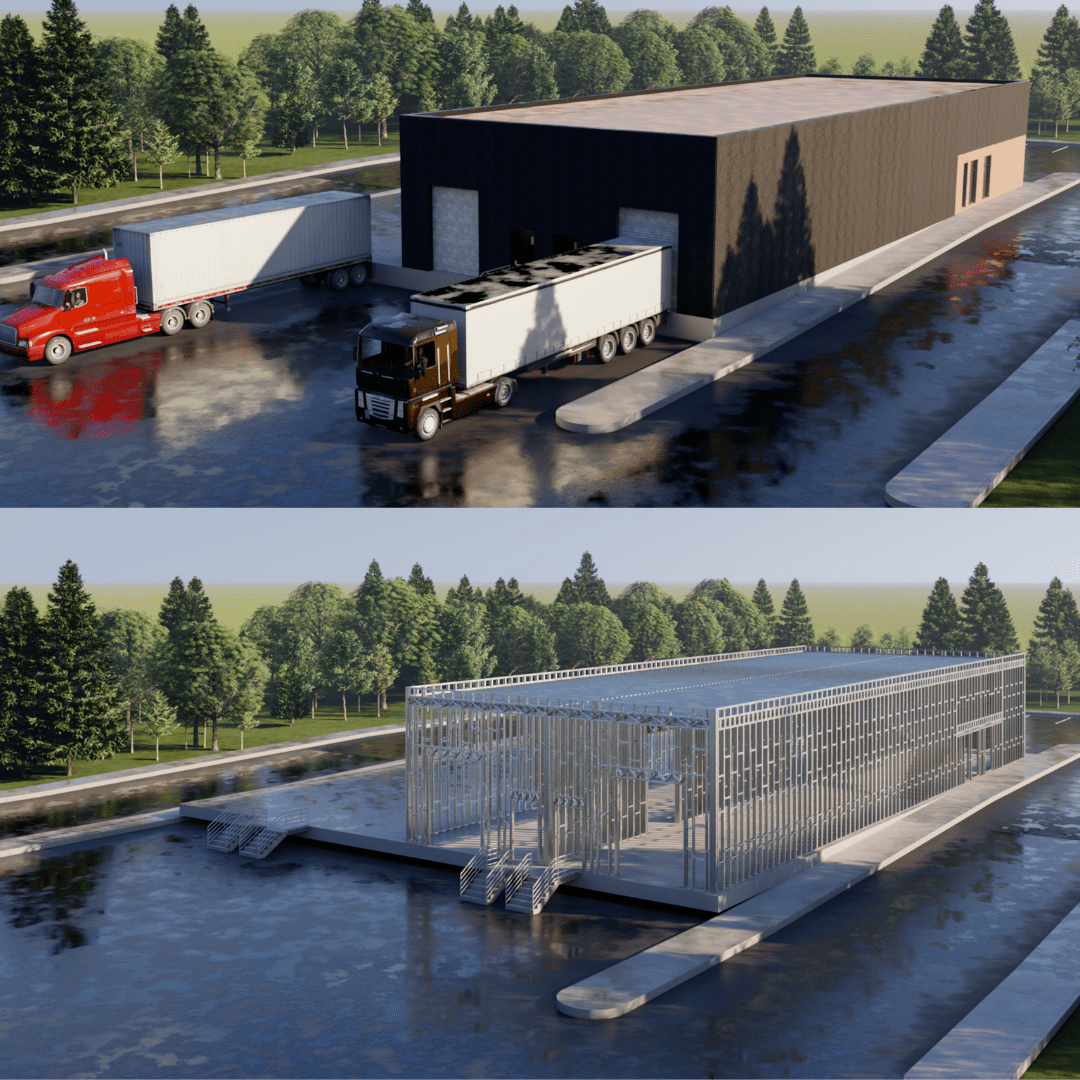 Innovative Living Design Industrial Building - 7,143 ft² - 20 ft Ceiling Height