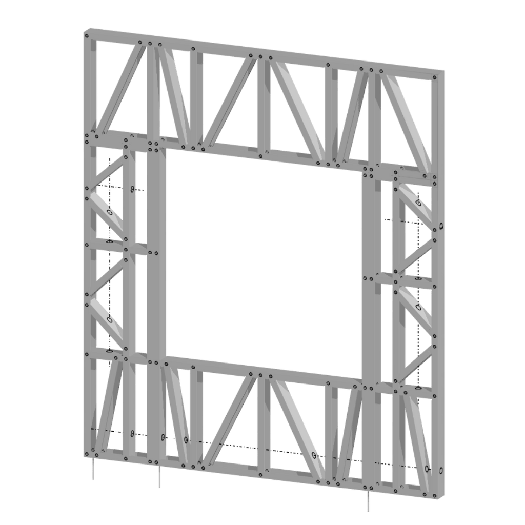 Modular Wall Panel Section Modular Wall Panel-7x8ft-16