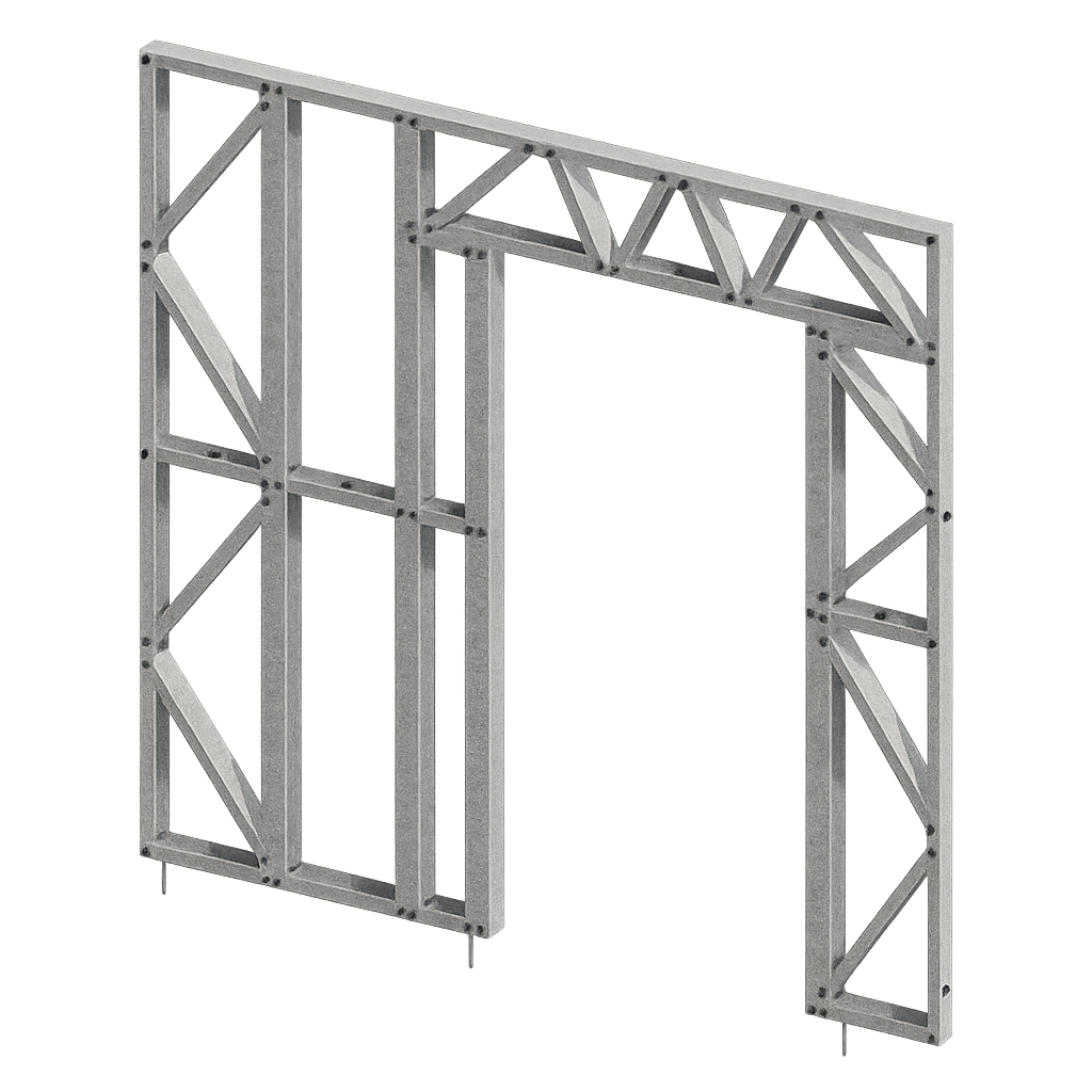 Modular Wall Panel Section Modular Wall Panel-8x8ft-16