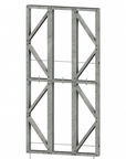 Innovative Living Design Modular Wall Panel - 4x8ft - 16" double studs spacing - Ga. 20, Grade 50 Galvanized Steel