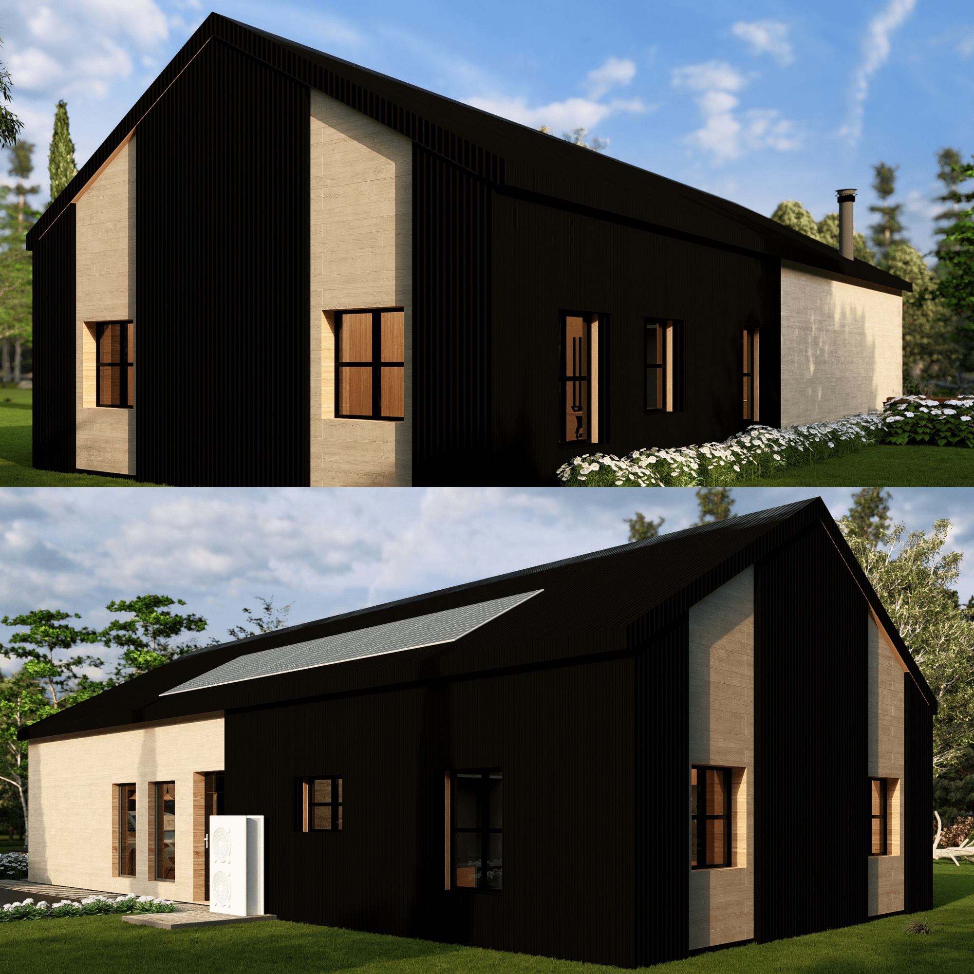 Innovative Living Design Single Family Home -1,290 ft² - 3 Bedrooms Bungalow
