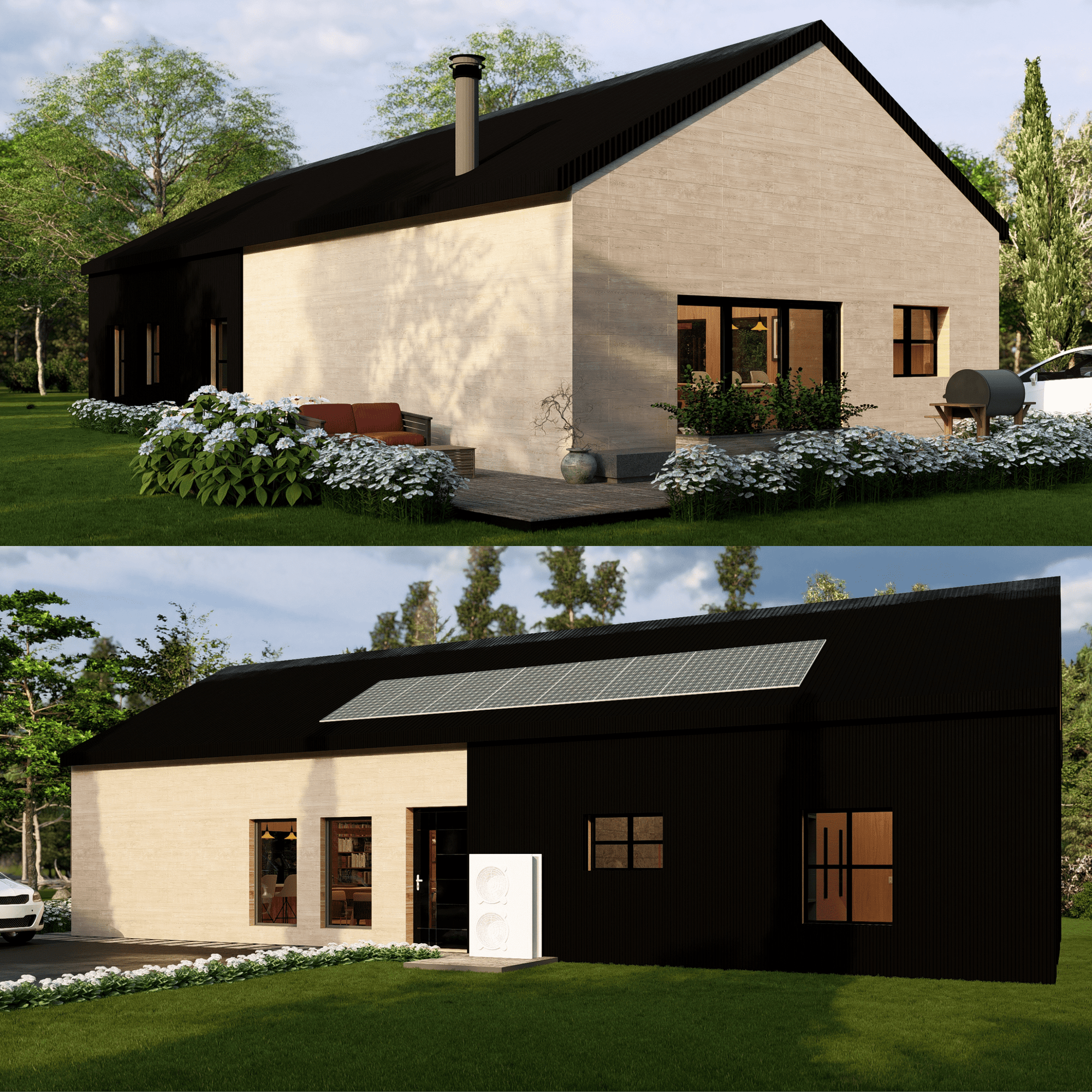 Innovative Living Design Single Family Home -1,290 ft² - 3 Bedrooms Bungalow