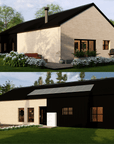 Innovative Living Design Single Family Home -1,290 ft² - 3 Bedrooms Bungalow