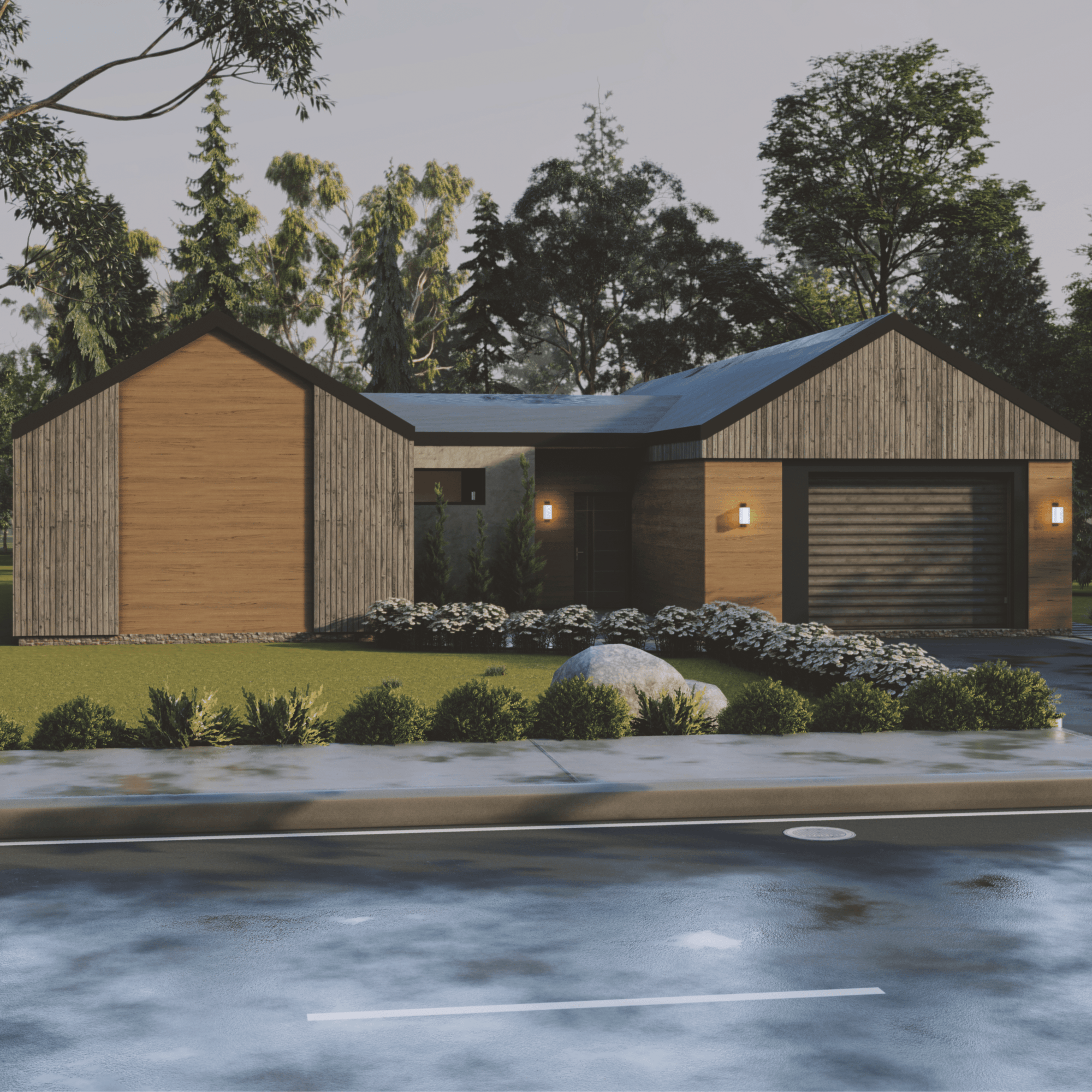 Innovative Living Design Single Family Home - 2260 ft² - 3 Bedrooms Farm House Bungalow