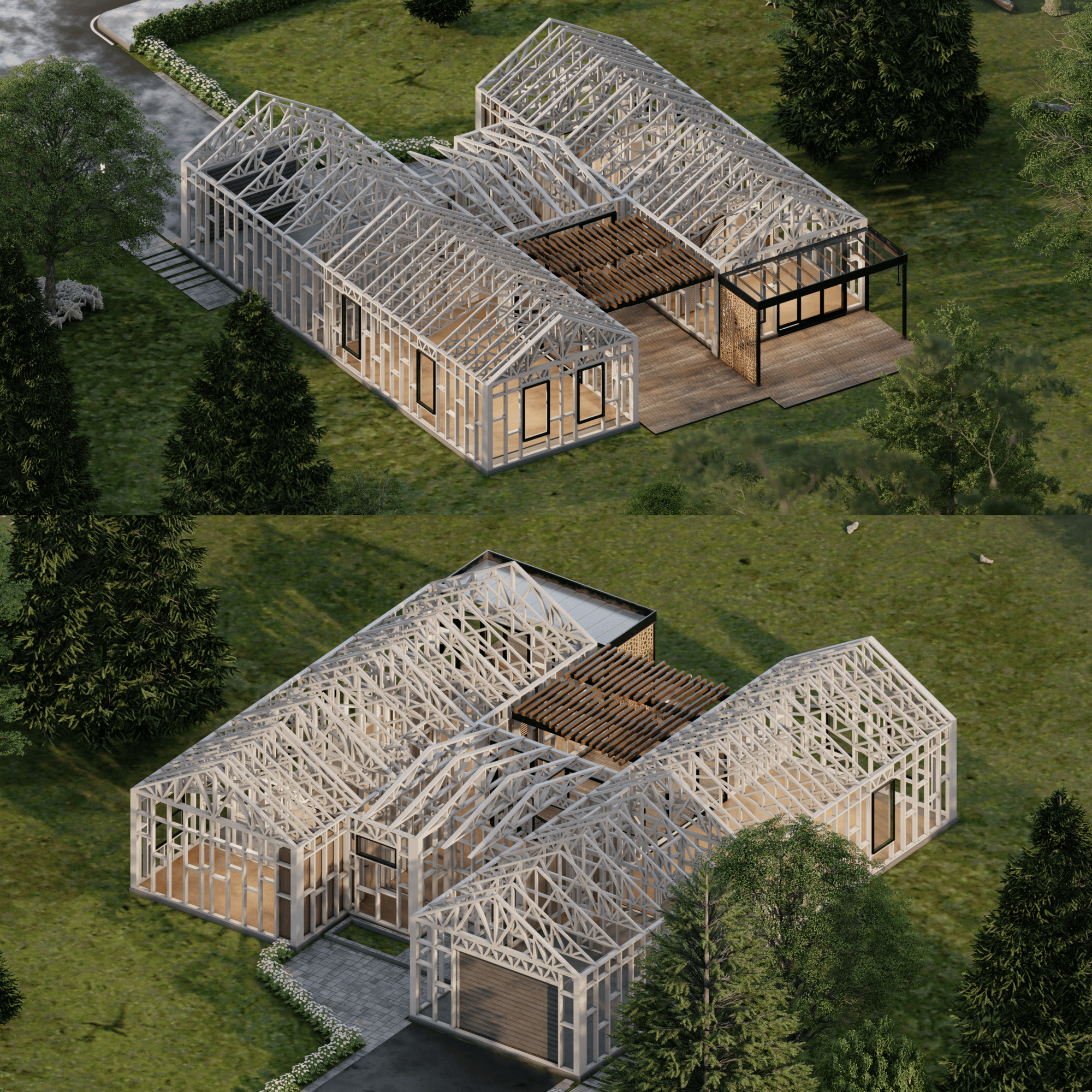 Innovative Living Design Single Family Home - 2260 ft² - 3 Bedrooms Farm House Bungalow