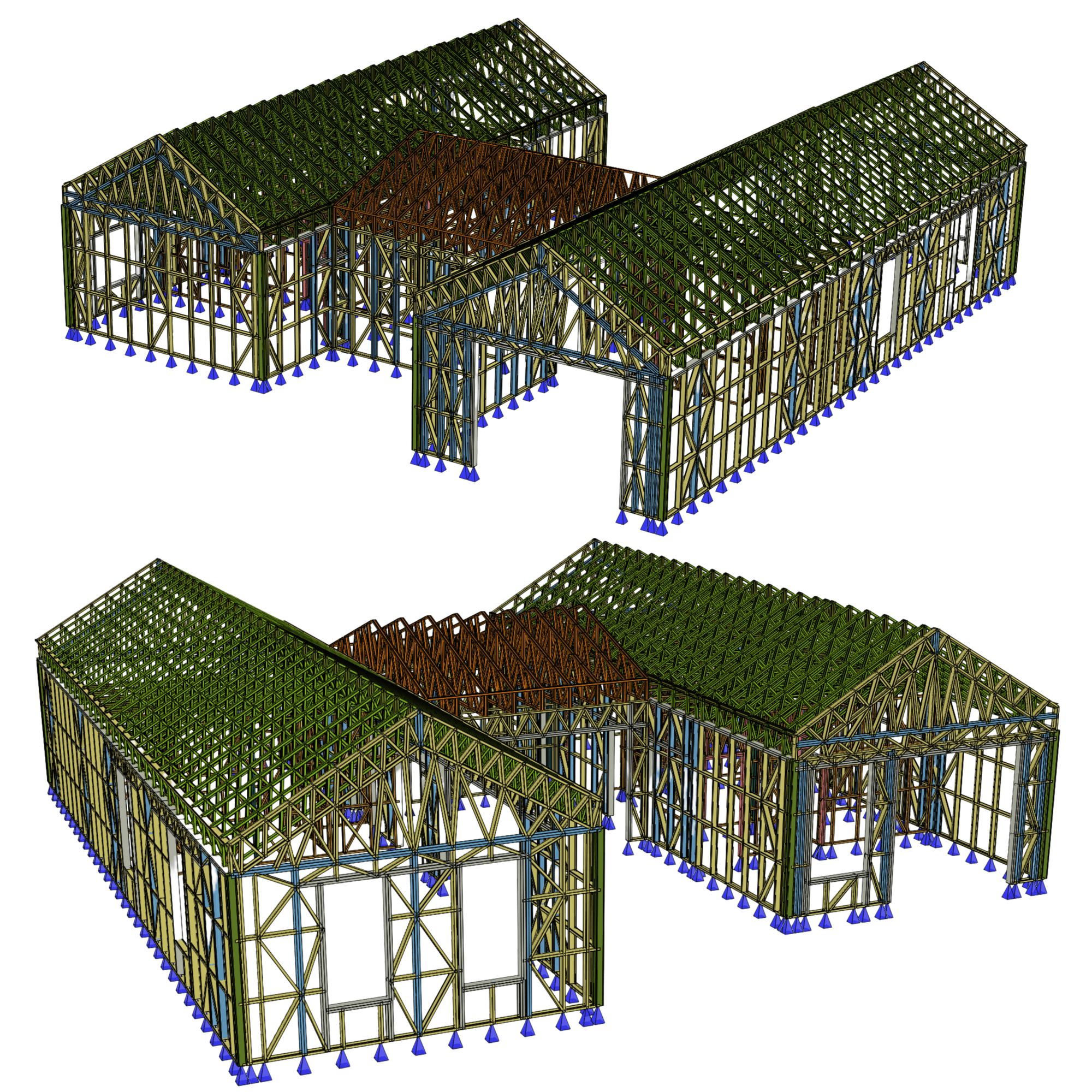 Innovative Living Design Single Family Home - 2260 ft² - 3 Bedrooms Farm House Bungalow