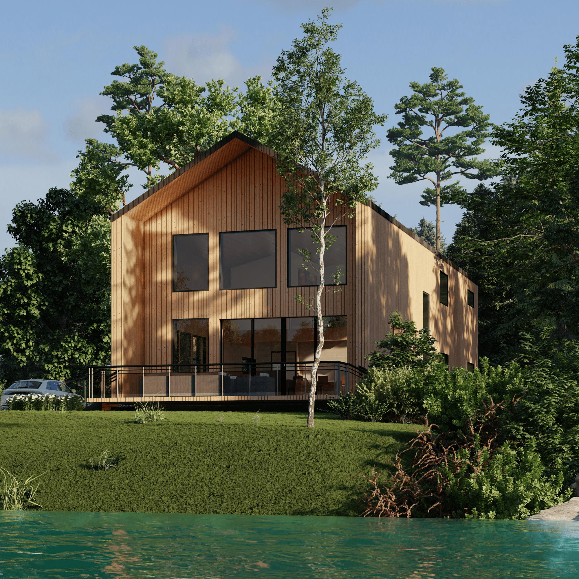 Innovative Living Design Single Family Home - 2583 ft² - 3 Bedrooms Nordic Style Cottage