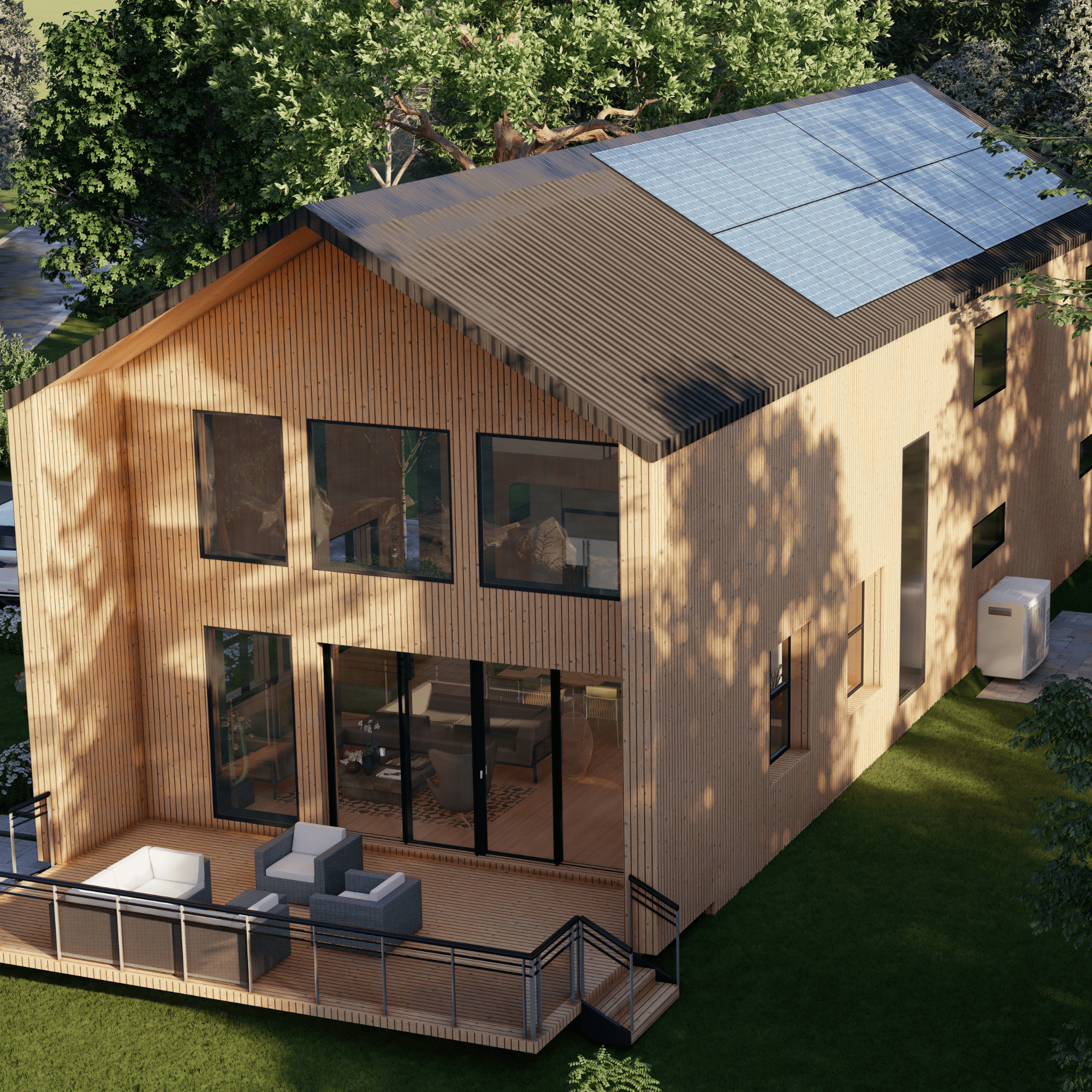 Innovative Living Design Single Family Home - 2583 ft² - 3 Bedrooms Nordic Style Cottage