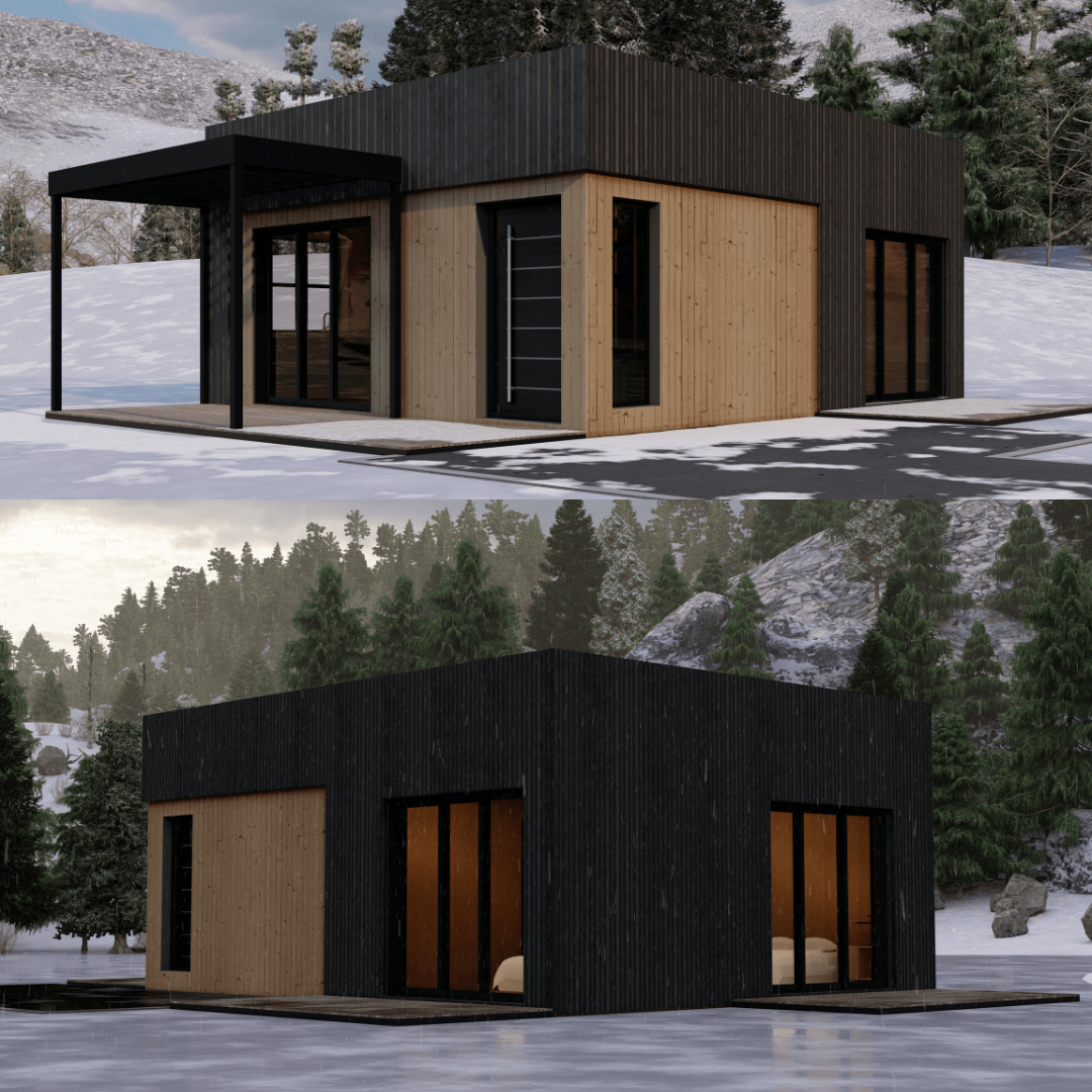 Innovative Living Design Single Family Home - 742 ft² - 2 Bedrooms Bangalow