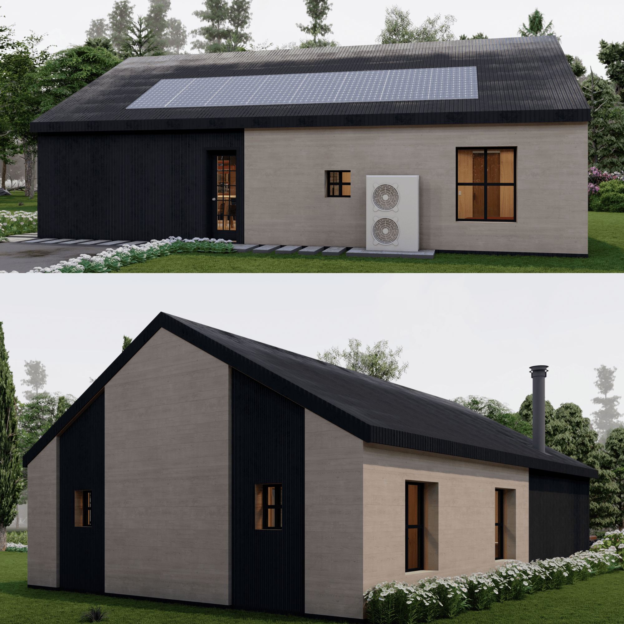 Innovative Living Design Single Family Home - 968 ft² - 3 Bedrooms Bungalow
