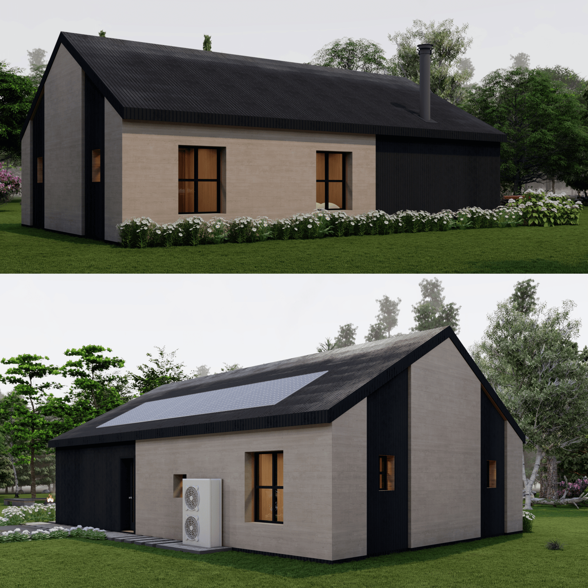 Innovative Living Design Single Family Home - 968 ft² - 3 Bedrooms Bungalow