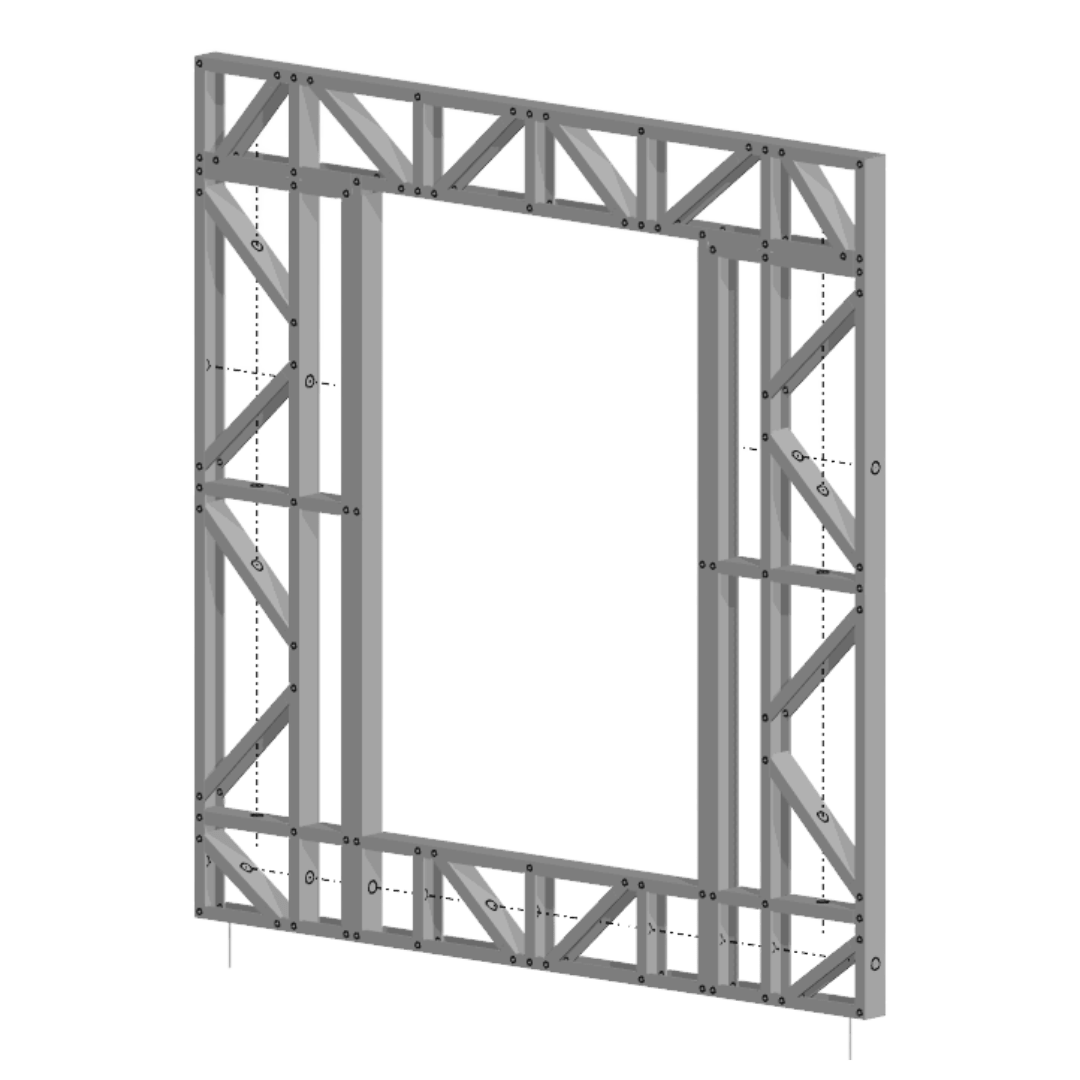  Modular Wall - 8x8ft with 4x6ft Window